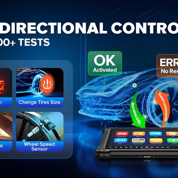 Bi-Directional Control of OBD2 Diagnostics Scanner