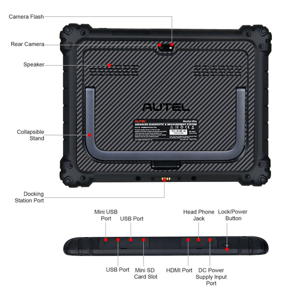 Autel Ultra Back & Connectors