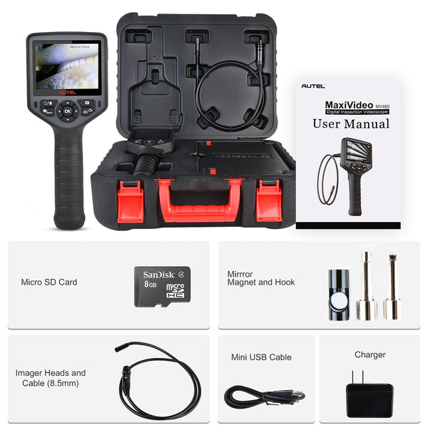Autel Maxivideo MV460 inspection camera package list