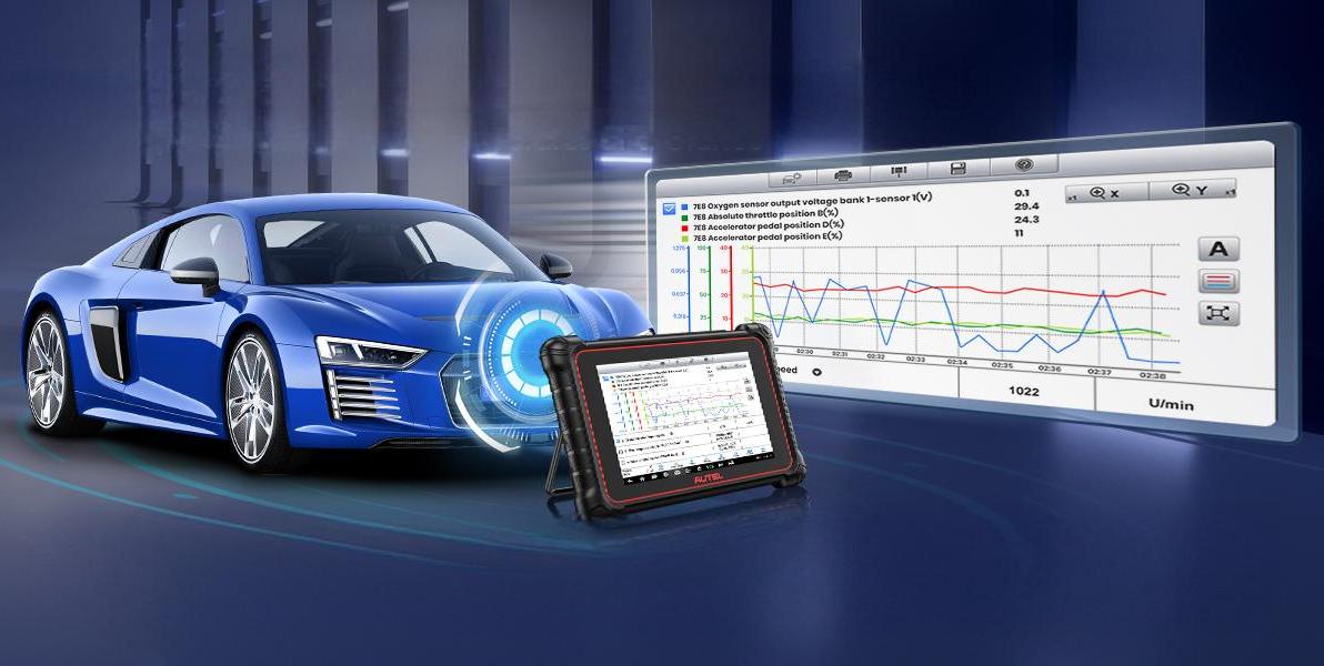 The Autel MK900BT supports live data graph.