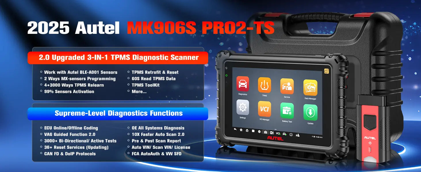 Autel MK906S Pro II TS: New 2025 Diagnostic Scanner