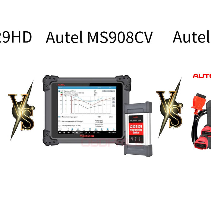 Autel Heavy Duty Diagnostic Tool Comparison: AL529 HD VS MS906 CV VS MS908 CV