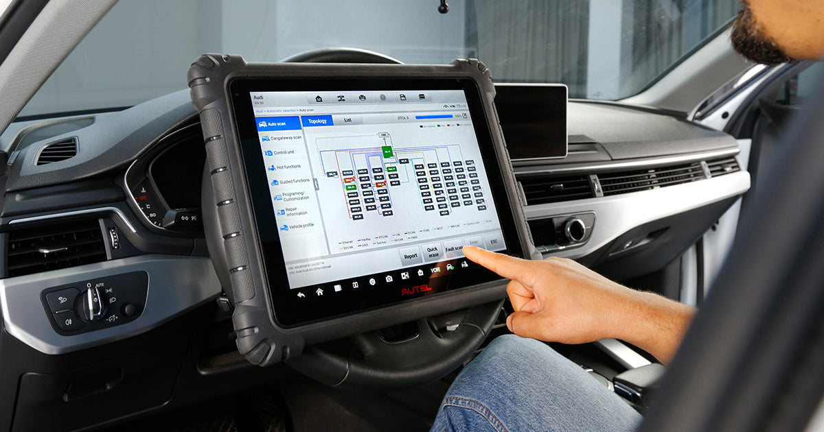 Car repair using car diagnostic scan tools.