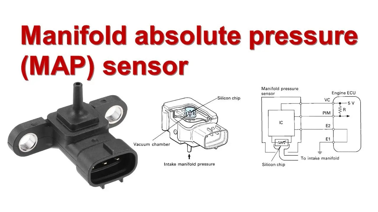 The MAP sensor is an important part of the engine system.