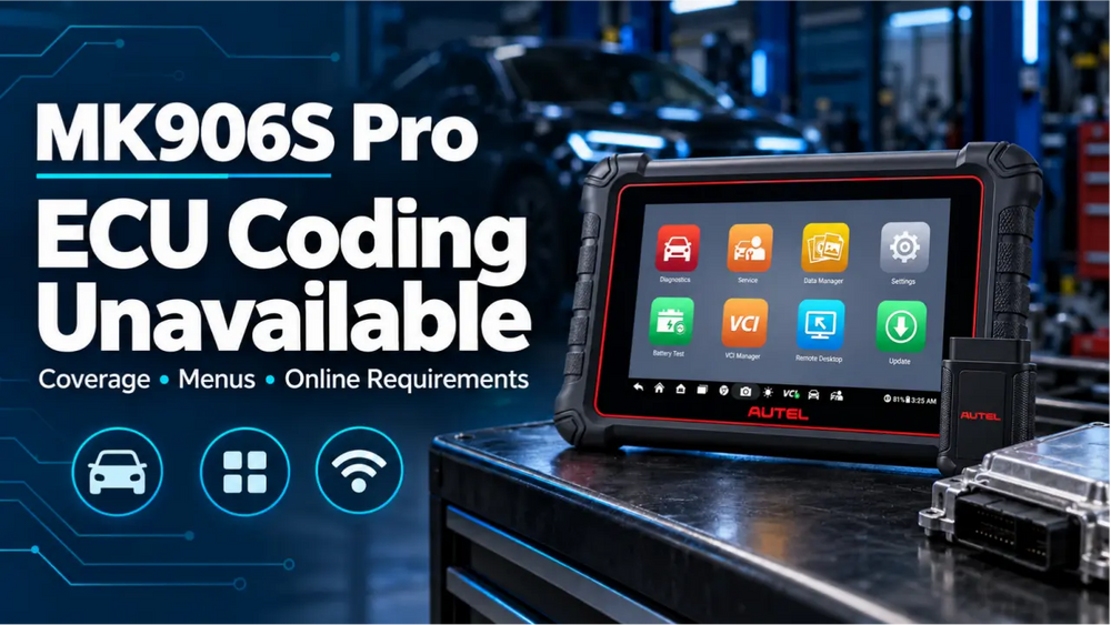 MK906S Pro ECU Coding Unavailable
