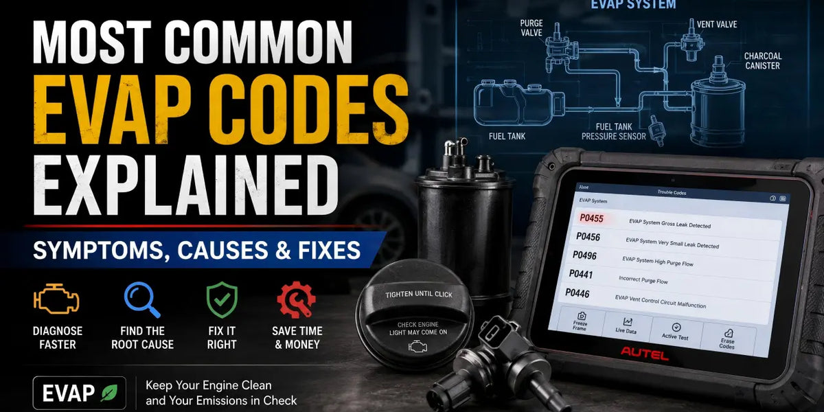 Evap Code Most Common EVAP Codes Explained: Symptoms, Causes & Fixes β obdprice