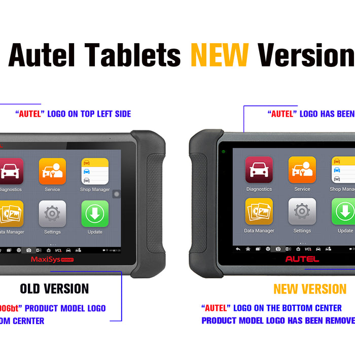 autel tablets new version display