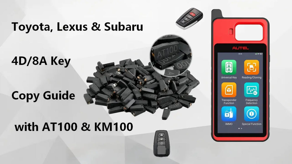 Toyota, Lexus & Subaru 4D 8A Key Copy Guide
