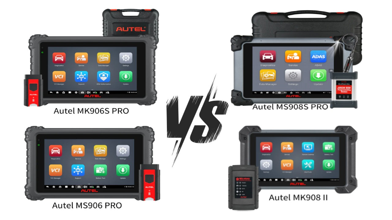Autel MK908 II vs. MS908S PRO vs. MS906 PRO vs. MK906S PRO