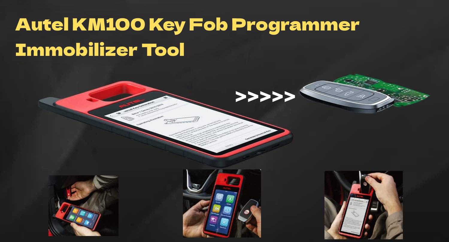 Handheld Key Cloner Immobilizer Tool Autel KM100