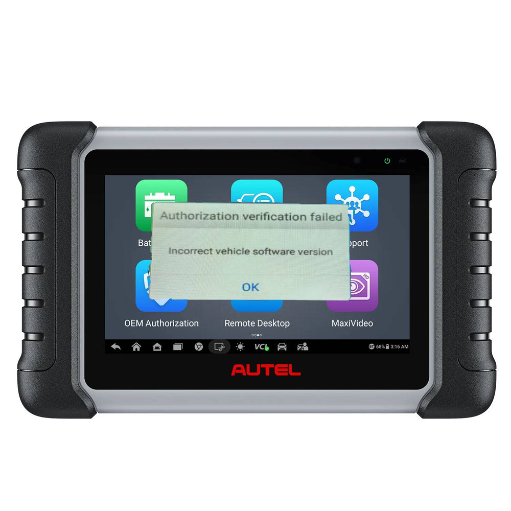 Autel Scanner Software Authorization Error