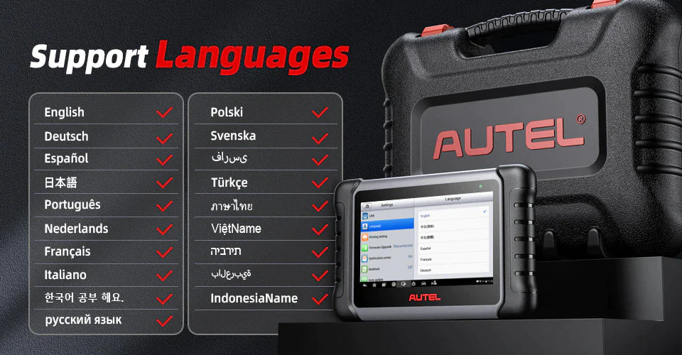 Autel Scanner Language