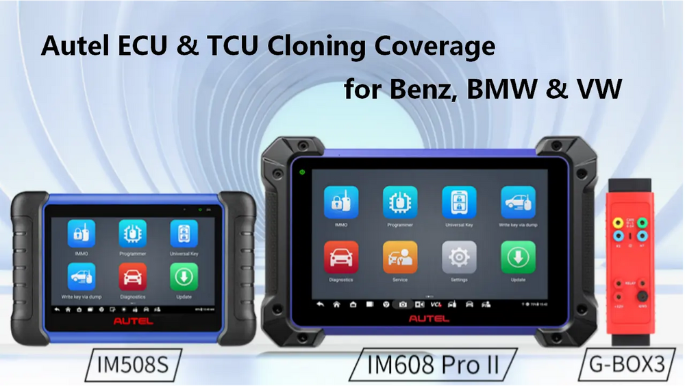 autel ecu tcu cloning coverage