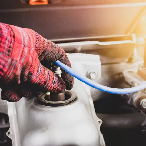 An oxygen sensor is located in the exhaust system.