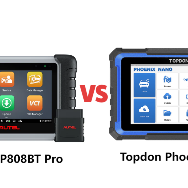 Topdon Phoenix Nano vs Autel MP808BT Pro