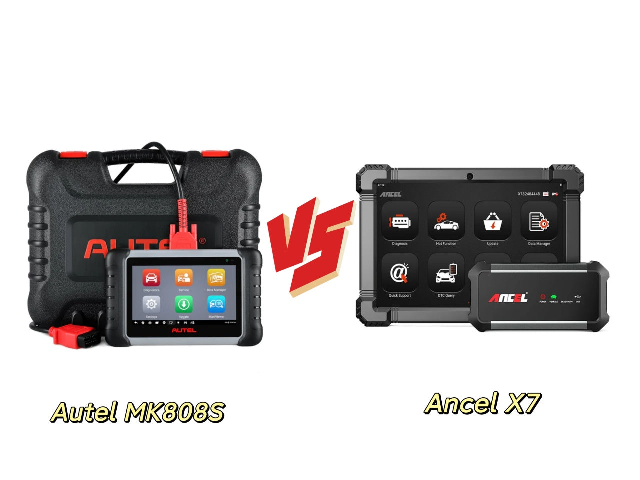 Autel MK808S vs Ancel X7