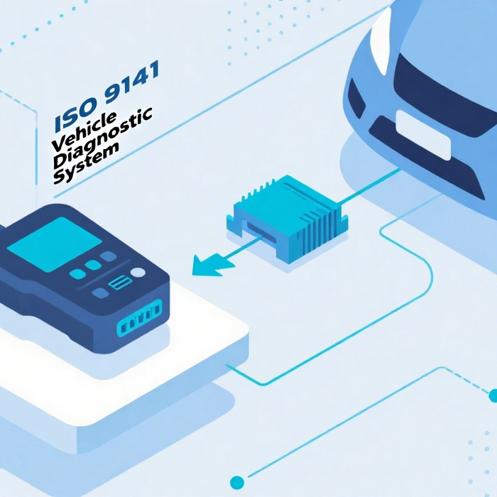 Car diagnostic tools communicate with the car via the ISO 9141 protocol.