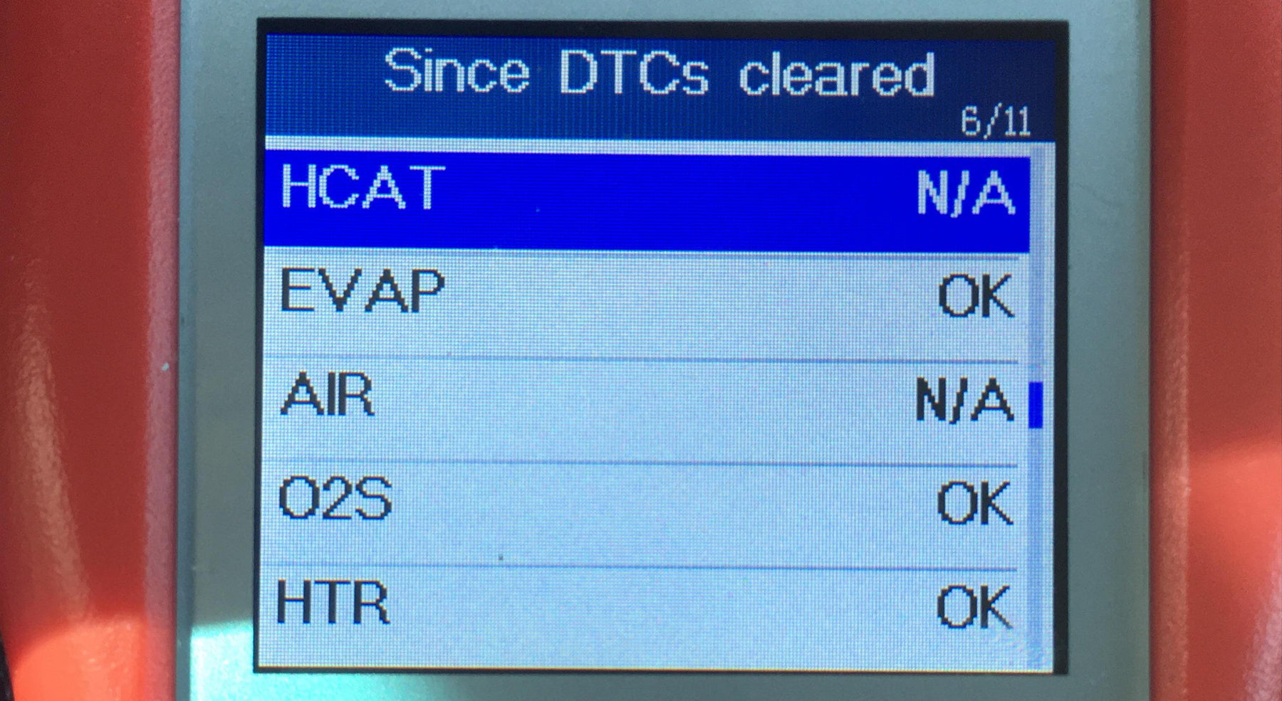 An N/A code on an Autel scanner means "Not Applicable."
