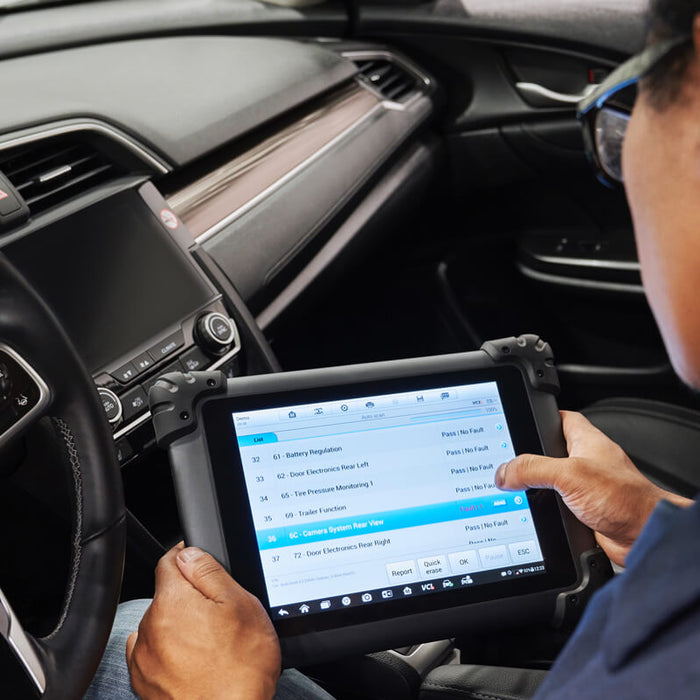 Car diagnostics using a flatbed scanner