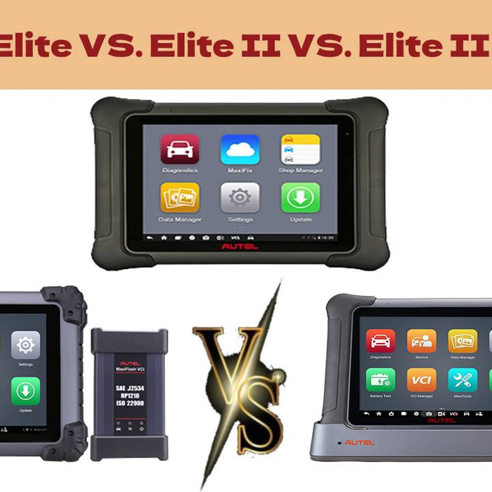 Autel MaxiSys Elite vs.  Autel Elite II vs. Elite II Pro