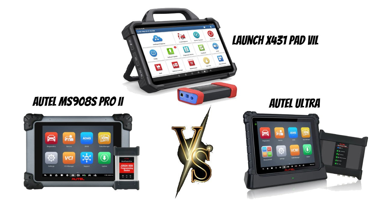 Autel MS908S Pro II vs Launch X431 Pad VIl vs Autel Ultra