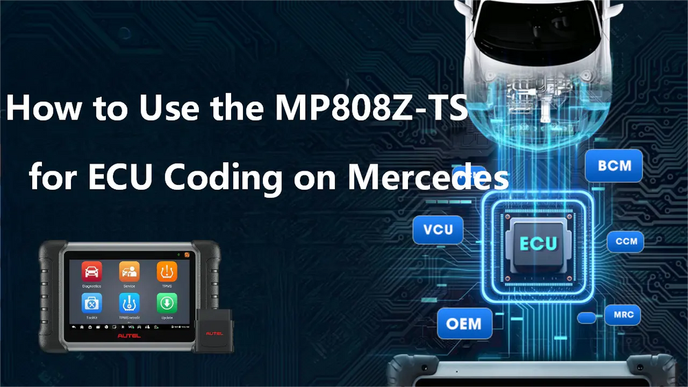 Use mp808z-ts for mercedes ecu coding