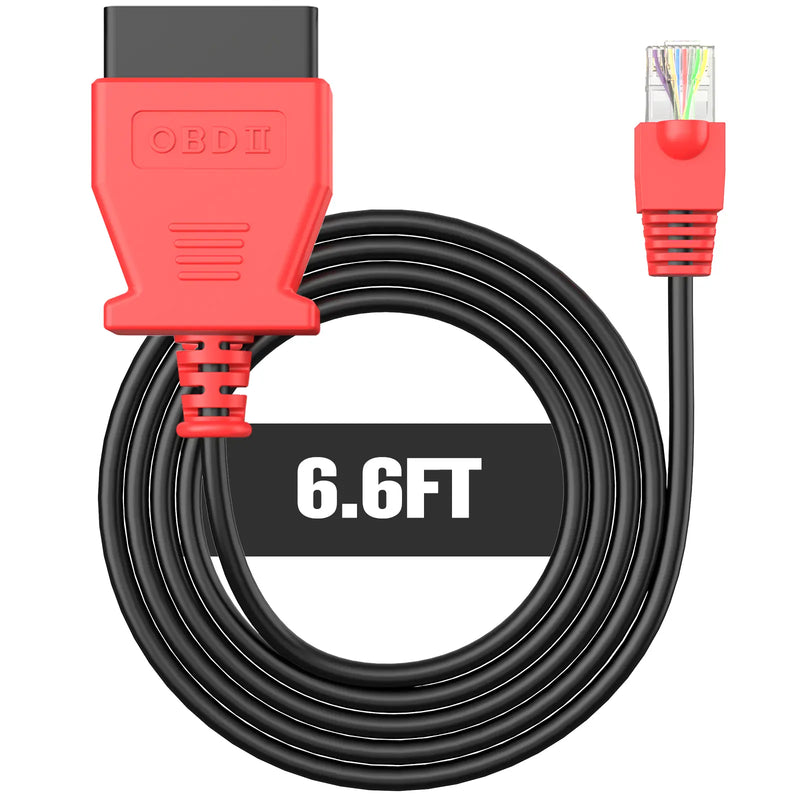 Autel Enet OBD2 Cable| (6.6ft/ 2M) BMW F G Series Coding | Ethernet to OBD II OBDII Interface Cable | Compatible with BMW Software E-SYS ICOM ISTA+