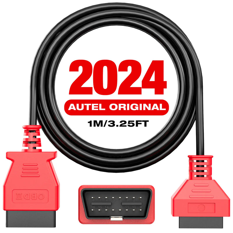Autel OBD2 Extension Cable(1m/3.3ft) | Full 16Pin Male to Female OBDII Extension Cable Diagnostic Extender | 16Pin OBD II Cord Adapter | for All OBD2 OBD II Vehicles