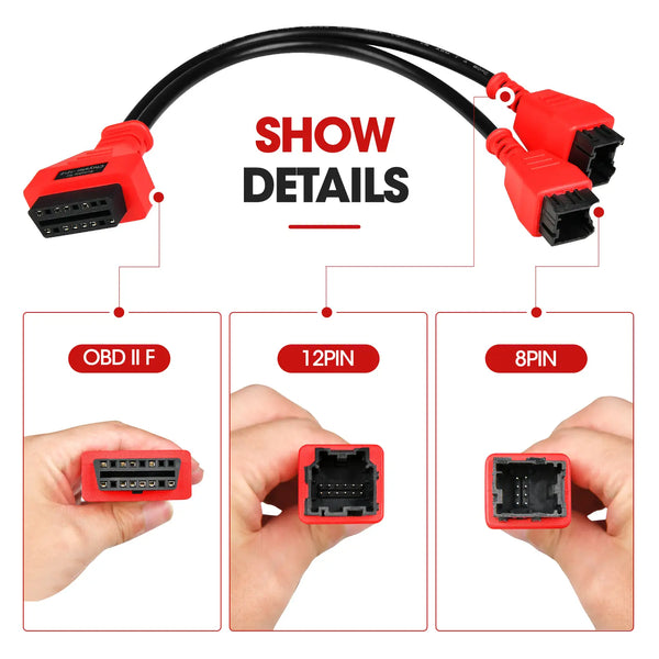 Autel OBD2 Adapter for Chrysler 12+8

