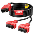 Autel Original OBD2 Splitter 16 Pin OBD II Splitter Extension(1FT/ 30CM) | 1X Male to 2X Female Extension Cable Adapter | OBDII Extension Cord