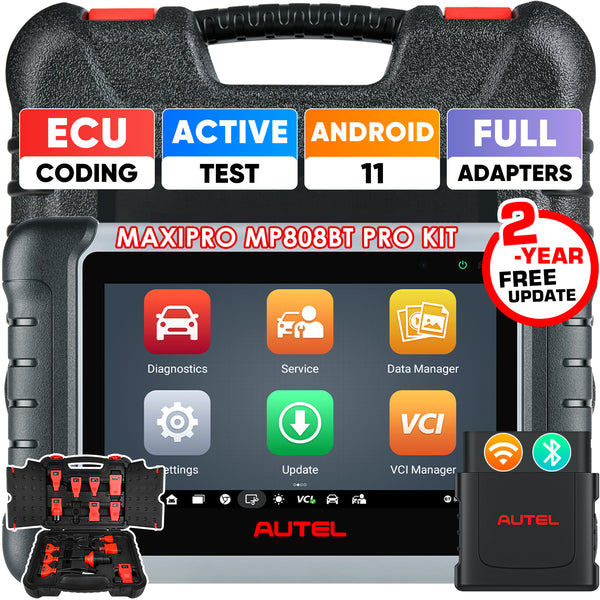 【2-Year Free Update】Autel MaxiPRO MP808BT PRO Wireless Diagnostic Scanner,2025 New Advanced ECU Coding Bi-Directional Control OBD II Scanner, Upgrade Ver. of MP808/MP808BT
