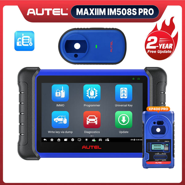 【2-Year Free Update】Autel MaxiIM IM508S PRO Automotive Key Programming Tool Comes with The XP400 PRO, OE-Level All Systems Diagnostics, 3000+ Active Tests, 40+ Service, Upgrade of IM508S/IM508/KM100