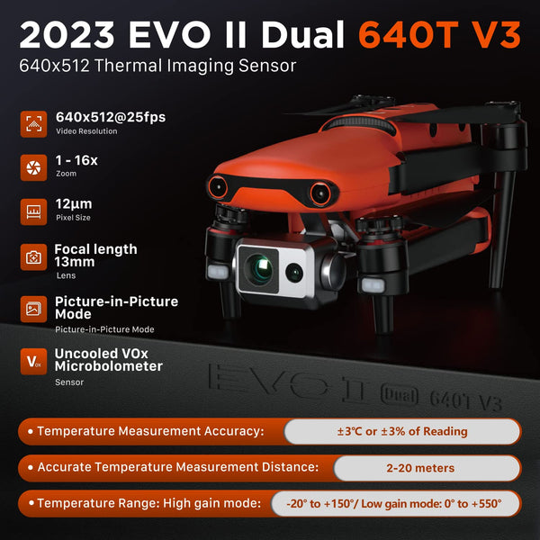 Autel Robotics EVO II Dual 640T Thermal Drone Rugged Bundle [V3]