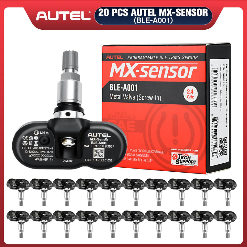 Autel BLE-A001 Tesla Sensor | TPMS MX-Sensor, 2025 Newest Bluetooth Low Energy Sensor, Pre-Programmed for Tesla 3/Y/S/X Models, Programmable for BLE-Equipped Vehicles, Compatible with ITS600/ITS600PRO/TS900