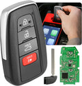 Autel IKEYTY8A4AL | 2026 Universal Key Fob Replacement for Toyota | 4 Buttons Keyless Entry, OE-Quality, OBD Learning, Dual-Band, 130FT Remote | Work with Autel Scan Tool KM100 IM508 IM608 PRO II