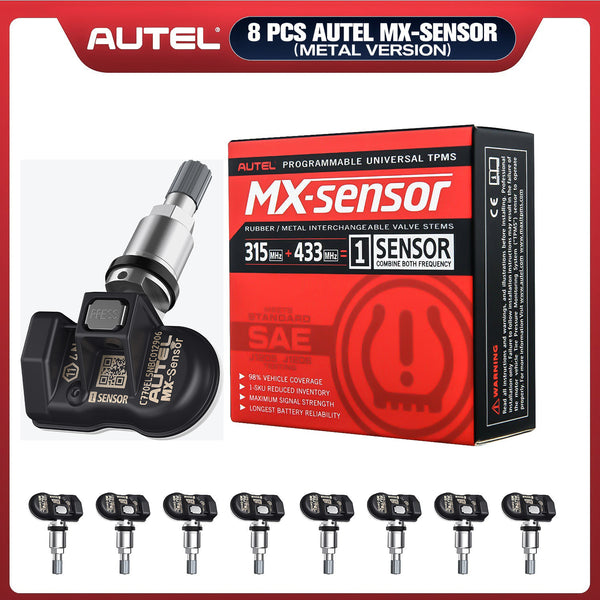 Autel TPMS MX-Sensor 315MHz & 433MHz 2in1 Tire Pressure Sensors Summer Tire Exchange Universal Clamp In