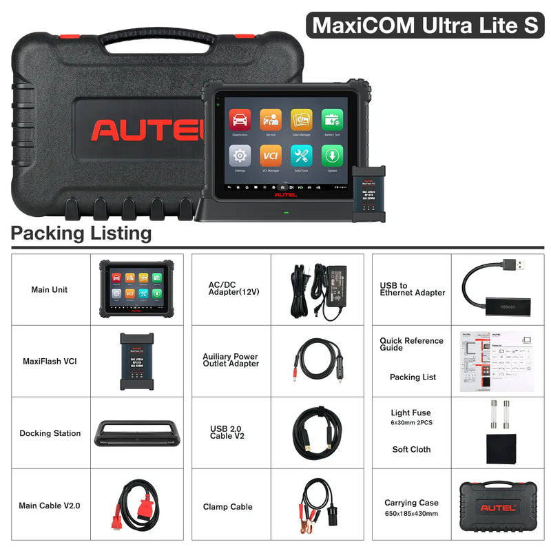 [2-Year Free Update] Autel MaxiCOM Ultra Lite S | All System Diagnostic | Motor TruSpeed Repair | New Diagnostics Topology 2.0 | ECU Programming & Coding | 3000+ Active Test | 36+ Reset Service | Upgrade Of Maxisys MS919/ Elite II Pro