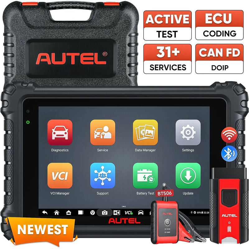 Autel MaxiCOM MK906S Pro | Upgraded of MS906 Pro/MK906BT/MK906 Pro Diagnostic Tool | Advanced ECU Coding | Bi-Directional Control | 36+ Services