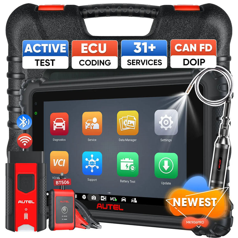 Autel MaxiCOM MK906S Pro | Upgraded of MS906 Pro/MK906BT/MK906 Pro Diagnostic Tool | Advanced ECU Coding | Bi-Directional Control | 36+ Services