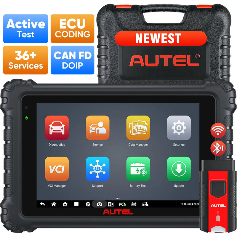 Autel MaxiCOM MK906S Pro | Upgraded of MS906 Pro/MK906BT/MK906 Pro Diagnostic Tool | Advanced ECU Coding | Bi-Directional Control | 36+ Services