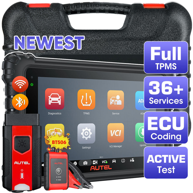Autel Maxisys MS906 Pro-TS | OBD2&TPMS Diagnostic Scanner | 2025 Newest All Systems Diagnostics | Bi-Directional Control |36+ Services | Online ECU Coding | Upgraded Ver. of MS906TS