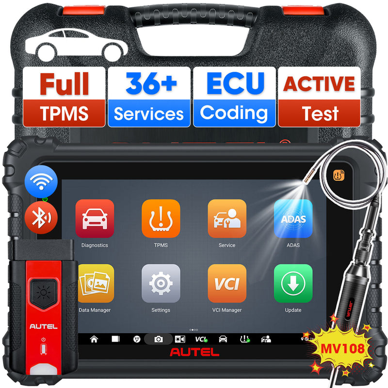 Autel Maxisys MS906 Pro-TS | OBD2&TPMS Diagnostic Scanner | 2025 Newest All Systems Diagnostics | Bi-Directional Control |36+ Services | Online ECU Coding | Upgraded Ver. of MS906TS