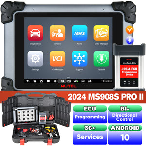 Autel MaxiSys MS908S Pro II Diagnostic Scan Tool, 2024 Newest Scanner with ECU Programming/ Coding, 36+ Services, Active Tests, Full Systems, Android 10, FCA Autoauth, Upgraded MS Elite/ MS908S Pro