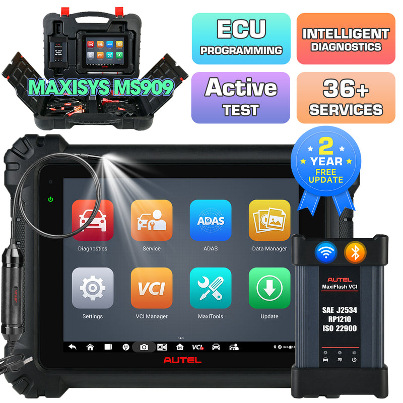 [2-Year Free Update] Autel MaxiSys MS909 Intelligent Diagnostic Scanner with MV108S