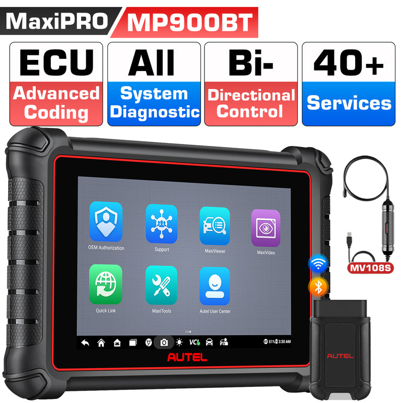 Autel MaxiPRO MP900BT/MP900Z-BT Automotive Full System Diagnostic Scanner with MV108S