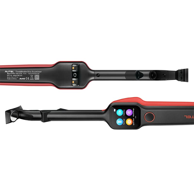 Autel MaxiTPMS TBE200(E) | Laser-Enabled Tire Tread Depth & Brake Disc Wear Examiner, 2025 Top Laser Uneven Wear Analysis Tool, Dual Camera, 0.1mm High Accuracy, Real-time Data