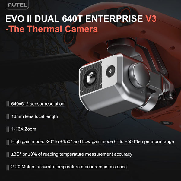 Autel Robotics EVO II Dual 640T Thermal Drone Enterprise Bundle [V3]