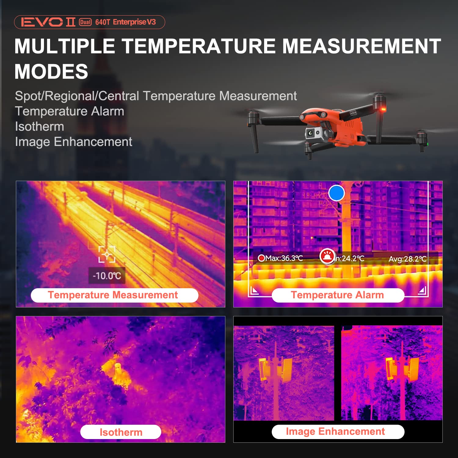 Autel Robotics EVO II Dual 640T Thermal Drone Enterprise Bundle
