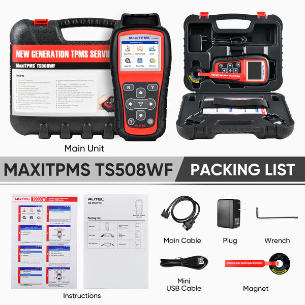 Autel MaxiTPMS TS508WF  Packing List