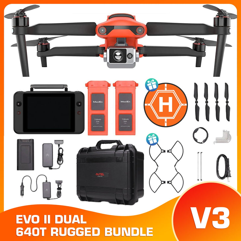 Autel Robotics EVO II Dual 640T Thermal Drone Rugged Bundle [V3]
